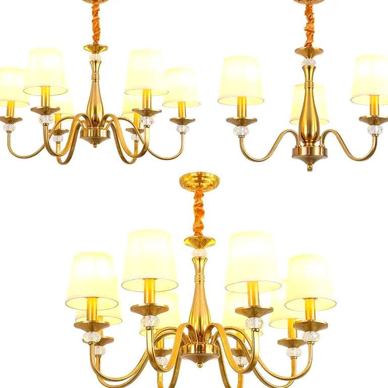 Lustre American Country Chandelier Ceiling Living Room Kitchen Bedroom Retro Pendant Li - vue 3