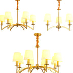 Lustre American Country Chandelier Ceiling Living Room Kitchen Bedroom Retro Pendant Li - vue 4