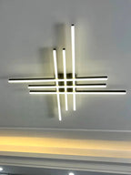 Lustre Black chandelier master bedroom lamps living room lamp led ceiling lamp Energy s - vue 4