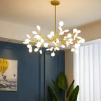 Lustre Branch Shape Firefly Ceiling Chandelier for House Baby Kid Living Room Bedroom D - Lustre France