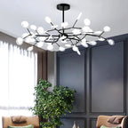 Lustre Branch Shape Firefly Ceiling Chandelier for House Baby Kid Living Room Bedroom D - vue 3