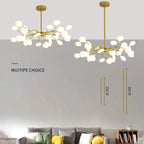 Lustre Branch Shape Firefly Ceiling Chandelier for House Baby Kid Living Room Bedroom D - vue 4