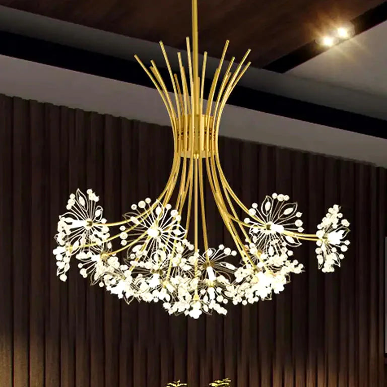 Lustre Ceiling Led Chandelier Modern Crystal Lamp Lustre Living Room Hanging Light Fixt - Lustre France