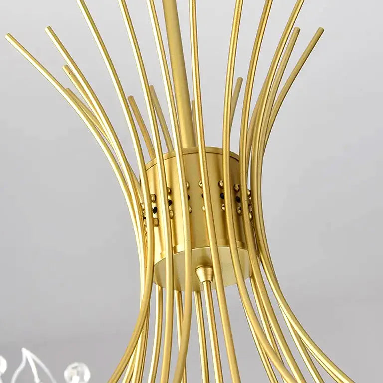 Lustre Ceiling Led Chandelier Modern Crystal Lamp Lustre Living Room Hanging Light Fixt - vue 4