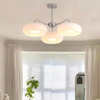 Lustre Creative Minimalist Style Chandelier Bauhaus Orange Glass Ceiling Chandelier Bed - vue 2