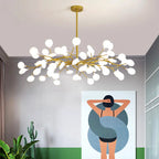 Lustre Creativity Firefly Chandelier Black Gold for Living Room Bedroom Hall Home Decor - Lustre France