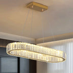Lustre Crystal Led Pendant Light Modern Chandelier Ceiling Lamp Indoor Luxury Home Deco - vue 5