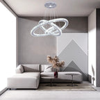 Lustre Crystal Luxury Pendant Lights for Living Room Remote Control Chandelier Lamp Bed - vue 2