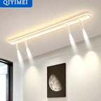 Lustre Dimming Long Modern Chandelier Lights Living Dining Room Bedroom Flats Corridor  - Lustre France