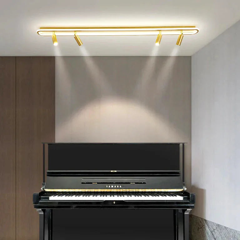 Lustre Dimming Long Modern Chandelier Lights Living Dining Room Bedroom Flats Corridor  - vue 2