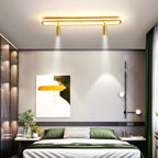 Lustre Dimming Long Modern Chandelier Lights Living Dining Room Bedroom Flats Corridor  - vue 4