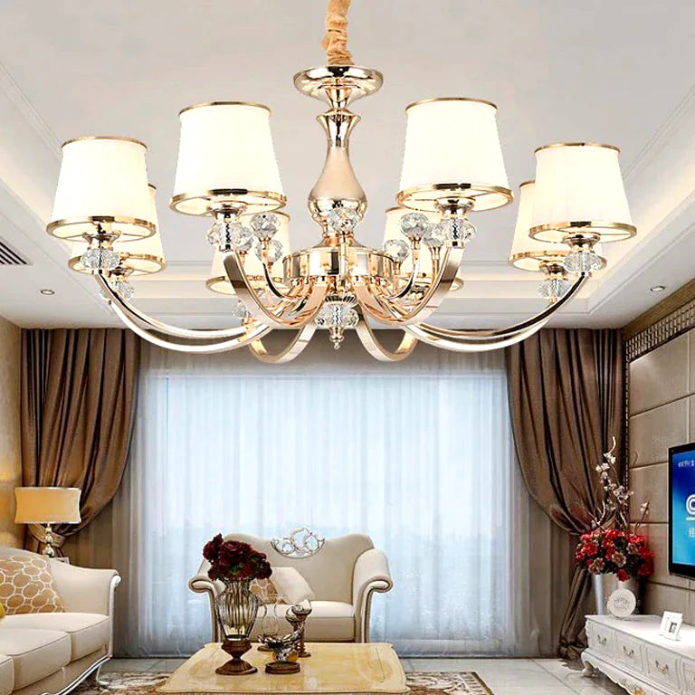 Lustre European Style Living Room Chandelier Atmosphere Luxury Crystal Chandelier Home  - vue 5