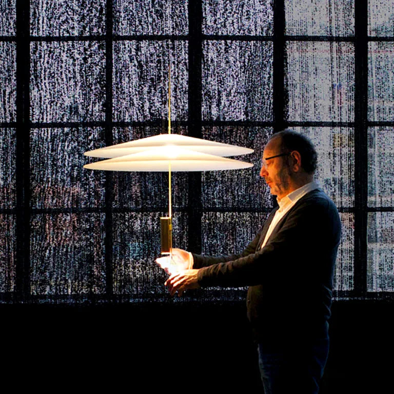 Lustre Flamingo Chandelier Nordic Style Acrylic Chandelier Designer Restaurant Art Lust - Lustre France