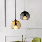 Lustre Glass chandelier bar living room dining table kitchen bar counter bedroom modern - vue 5