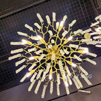 Lustre High End Luxury Nano Electroplating Crystal Tassel Pendant Chandelier for Living - vue 3