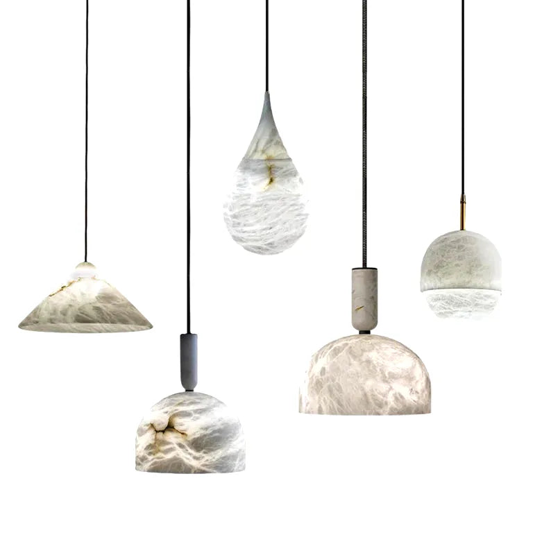 Lustre Home Deco Marble Collection Hanging Lamps Ceiling Chandelier Lighting Lustre Sus - vue 2