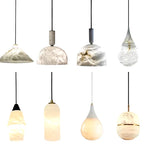 Lustre Home Deco Marble Collection Hanging Lamps Ceiling Chandelier Lighting Lustre Sus - vue 4