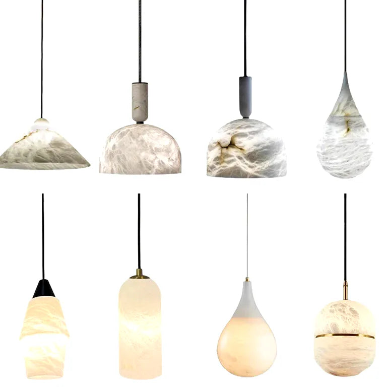 Lustre Home Deco Marble Collection Hanging Lamps Ceiling Chandelier Lighting Lustre Sus - vue 4