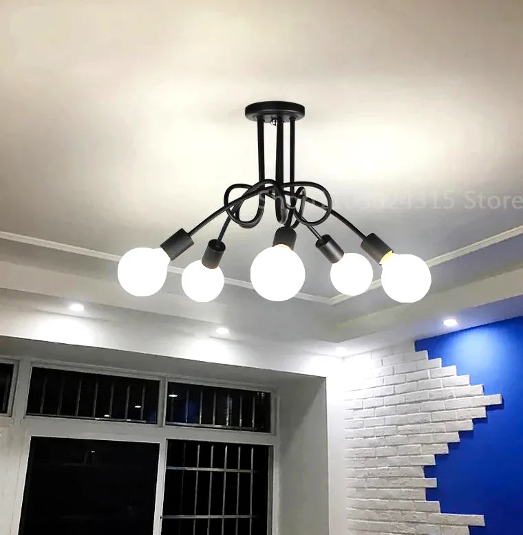 Lustre Ceiling Chandelier Living Room Bedroom Chandelier light Restaurant Decor Chandel - vue 5