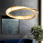 Lustre Led Luxury Ring Pendant Lights Living Dining Room Chandelier Modern Home Decor C - vue 2
