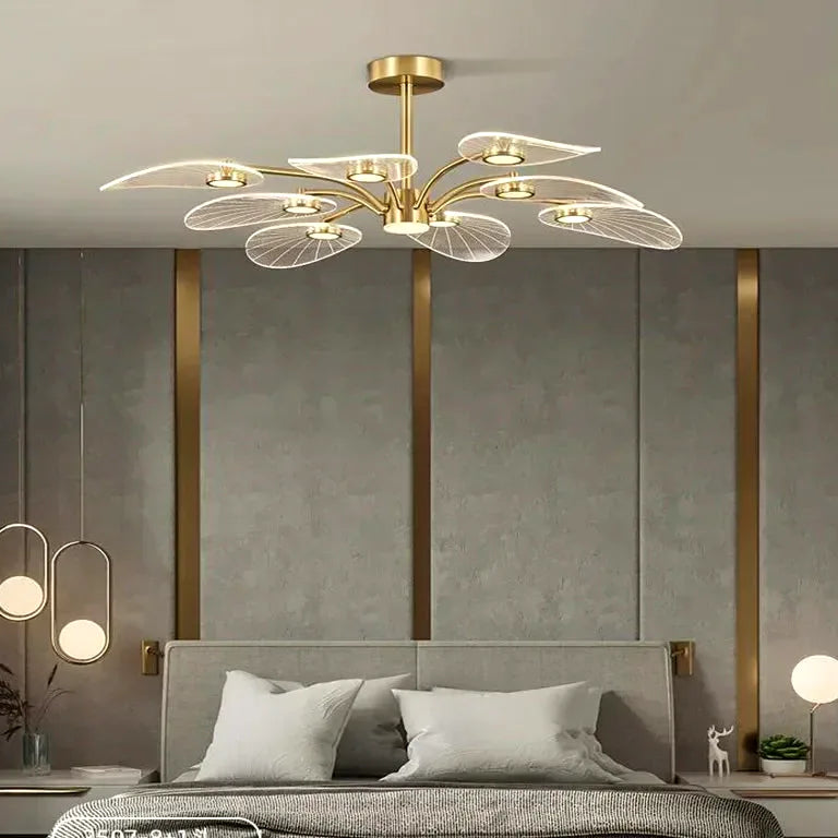 Lustre Living Room Ceiling Chandelier Modern Interior Decoration Study Bedroom Pendant  - vue 2