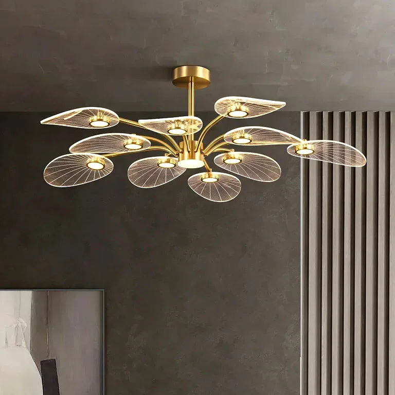 Lustre Living Room Ceiling Chandelier Modern Interior Decoration Study Bedroom Pendant  - vue 4
