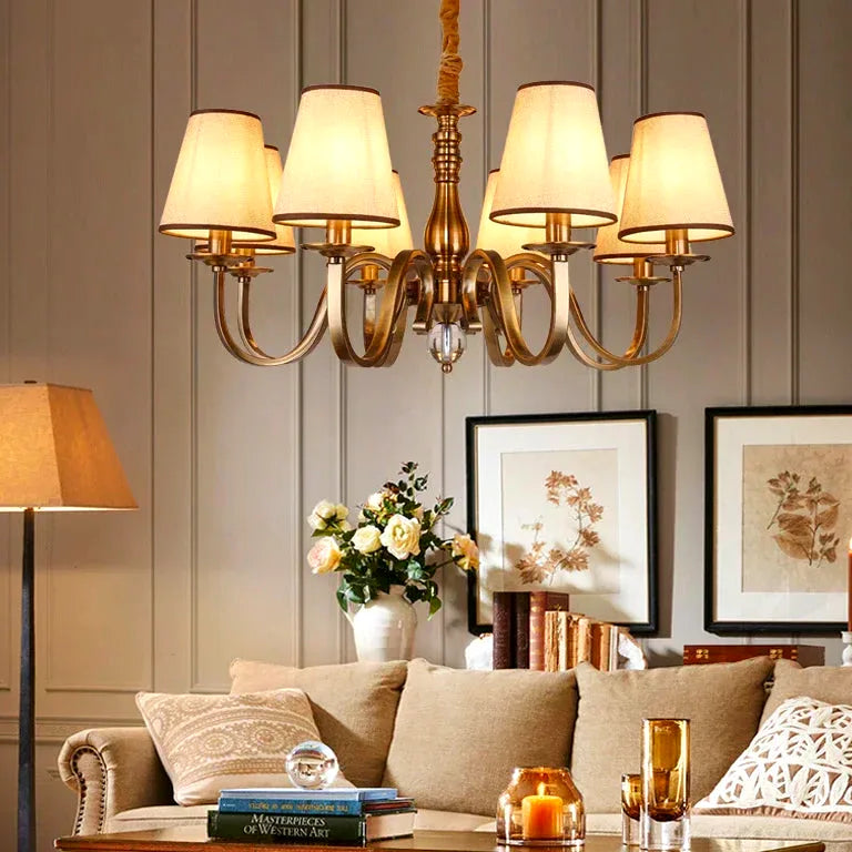 Lustre Luxury Classic Chandelier Light Living Dining Room Bedroom Hanging Light Home De - Lustre France