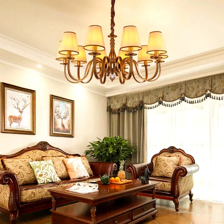 Lustre Luxury Classic Chandelier Light Living Dining Room Bedroom Hanging Light Home De - vue 4