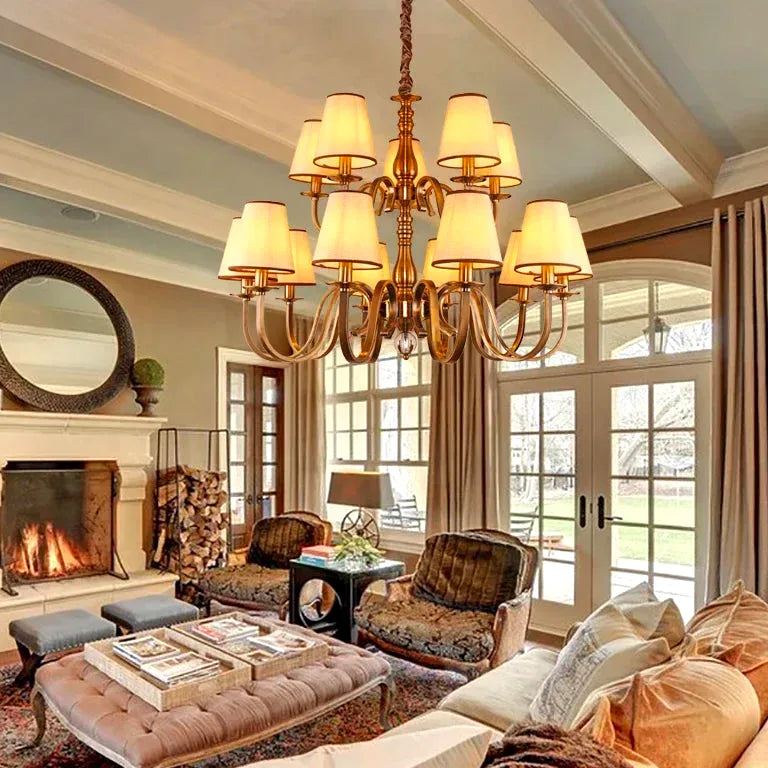 Lustre Luxury Classic Chandelier Light Living Dining Room Bedroom Hanging Light Home De - vue 5