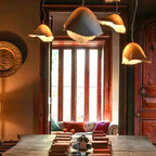 Lustre Moby dick nordique wabi sabi restaurant bar - Vue 2 - Lustre France