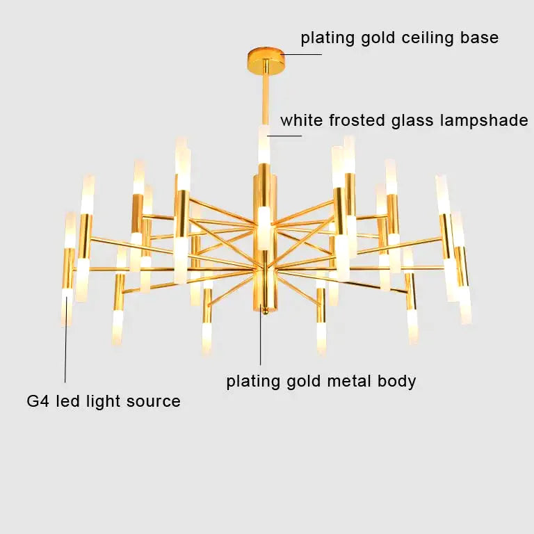 Lustre Moderne salon cuisine chambre salle à manger - Vue 4 - Lustre France