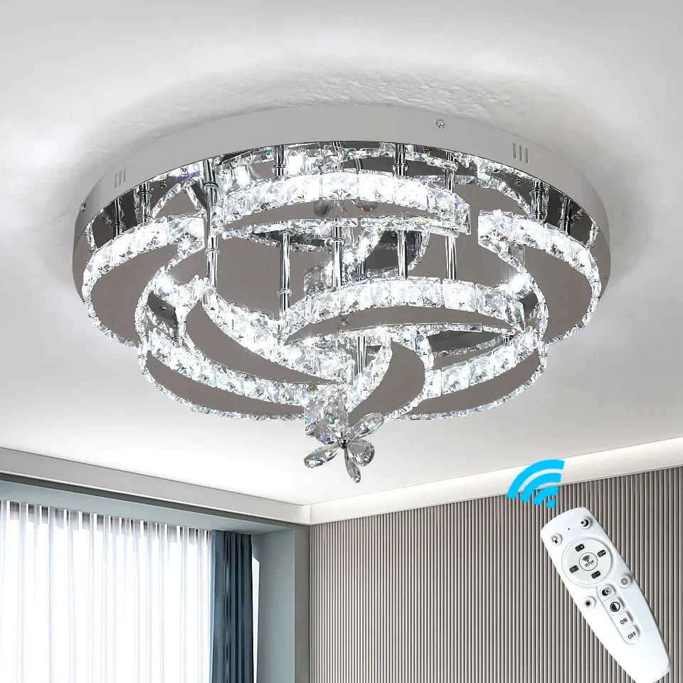 Lustre Moderne luxueux cristal living salle à manger - Lustre France
