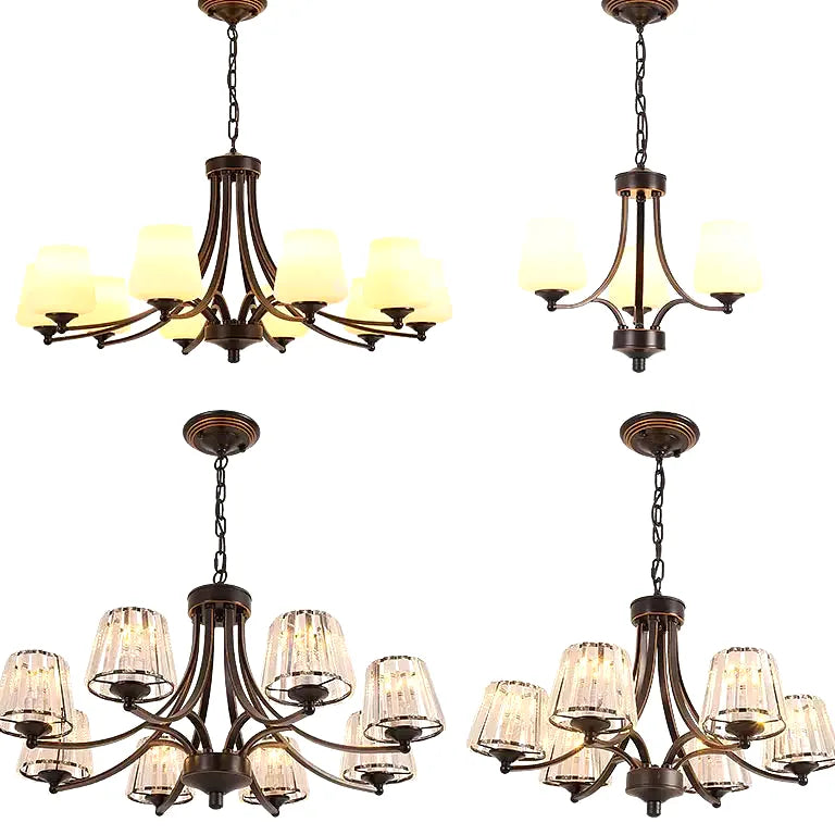 Lustre Moderne cristal loft salon chambre cuisine - Vue 3 - Lustre France