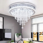 Lustre Moderne luxueux cristal smart living salle à - Vue 2 - Lustre France