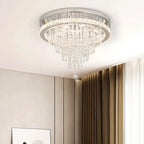 Lustre Moderne luxueux cristal smart living salle à - Vue 3 - Lustre France