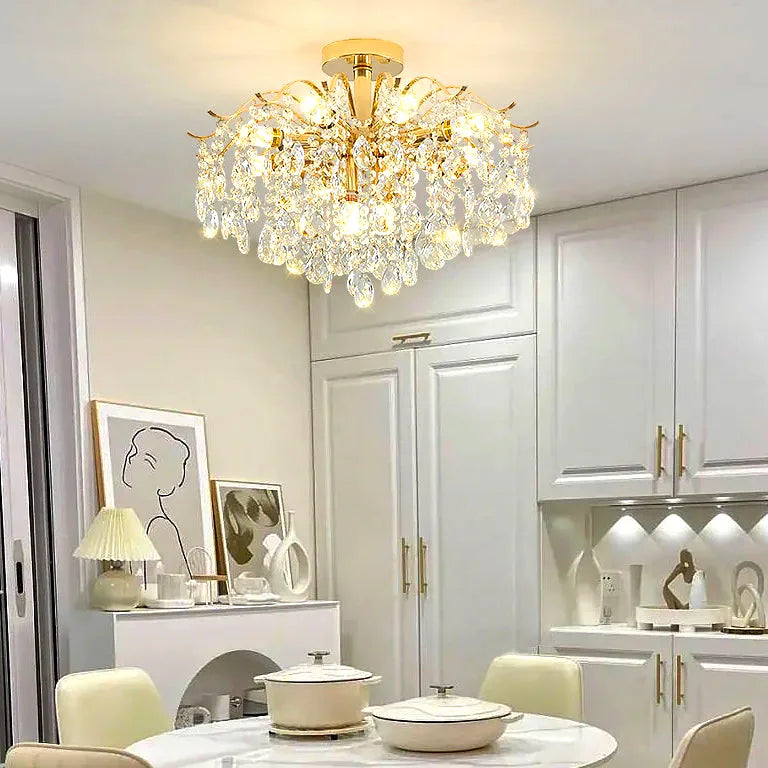 Lustre Moderne luxueux cristal salon salle à manger - Lustre France