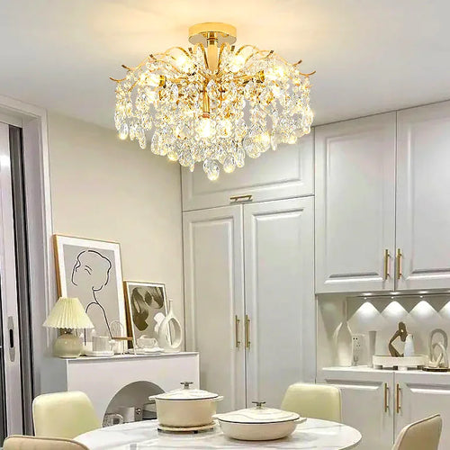 Lustre Moderne luxueux cristal salon salle à manger - Lustre France