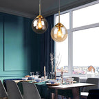 Lustre Moderne luxueux métal nordique créatif verre salon - Vue 3 - Lustre France