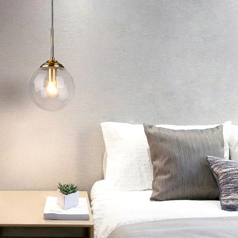 Lustre Moderne luxueux métal nordique créatif verre salon - Vue 4 - Lustre France