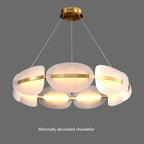 Lustre Nordique acrylique anneau dimmable table living salle - Lustre France