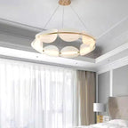 Lustre Nordique acrylique anneau dimmable table living salle - Vue 2 - Lustre France
