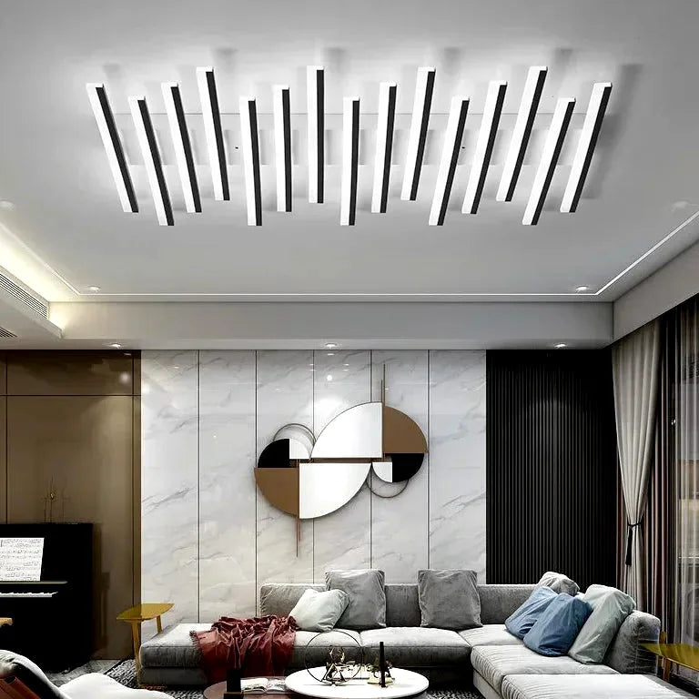 Lustre Nordique art line acrylique salon restaurant cuisine - Vue 3 - Lustre France