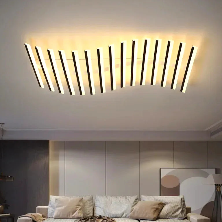 Lustre Nordique art line acrylique salon restaurant cuisine - Vue 4 - Lustre France