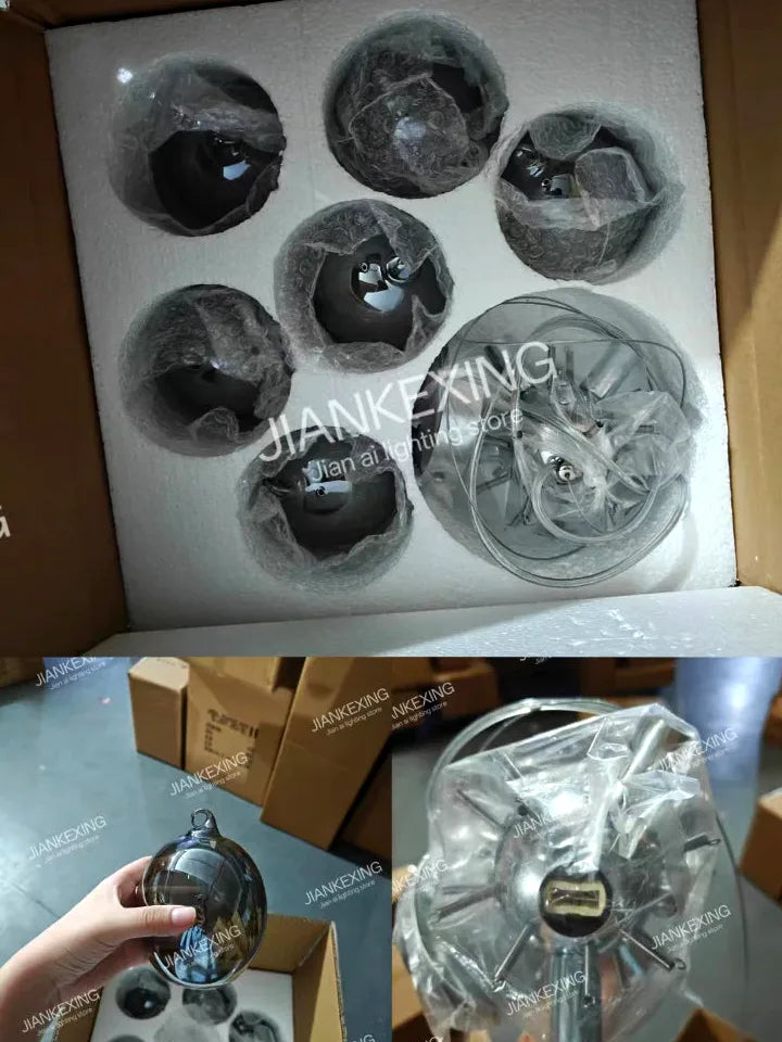 Lustre Nordique balloon bulle boy children chambre salon - Vue 4 - Lustre France