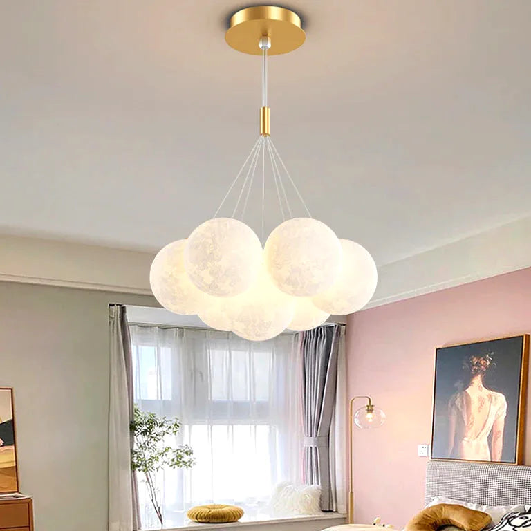 Lustre Nordique bulle boule living salle à manger - Vue 4 - Lustre France