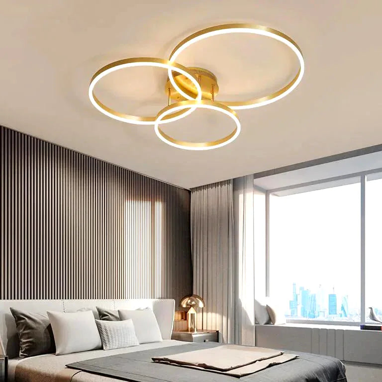 Lustre Nordique créatif cercle chambre living salle à - Lustre France