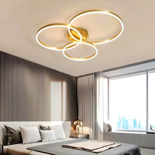 Lustre Nordique créatif cercle chambre living salle à - Lustre France