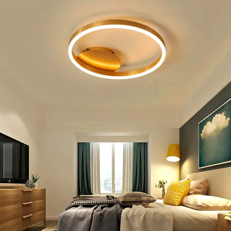 Lustre Nordique créatif cercle chambre living salle à - Vue 5 - Lustre France