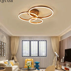 Lustre Nordique créatif rond cercle chambre salon restaurant - Vue 3 - Lustre France