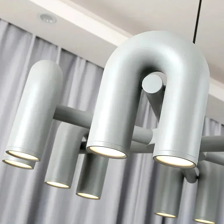 Lustre Nordique créatif u-shaped salon restaurant personality art - Vue 3 - Lustre France